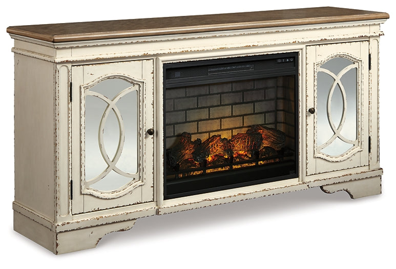 Realyn 74" TV Stand with Electric Fireplace