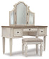 Ashley Express - Realyn Vanity/Mirror/Stool (3/CN)