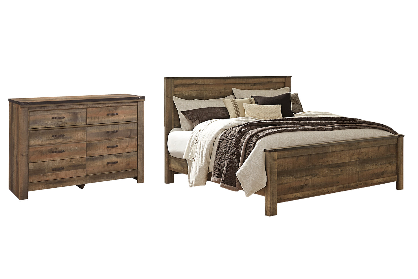 Trinell King Panel Bed with Dresser