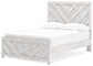Cayboni Full Panel Bed with Mirrored Dresser and 2 Nightstands