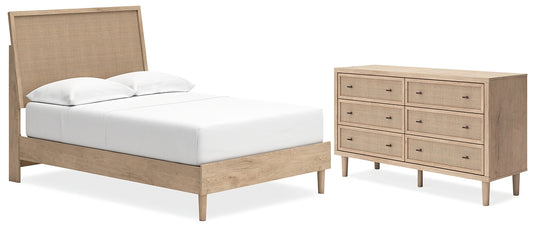 Cielden Full Panel Bed with Dresser