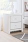 Mollviney Full Panel Bed with Mirrored Dresser and Nightstand