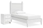 Ashley Express - Mollviney Twin Panel Bed with Nightstand