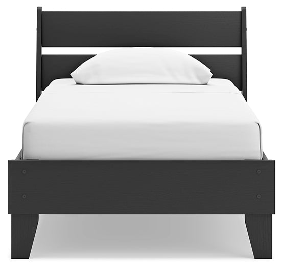 Ashley Express - Socalle Twin Panel Platform Bed with Dresser and 2 Nightstands