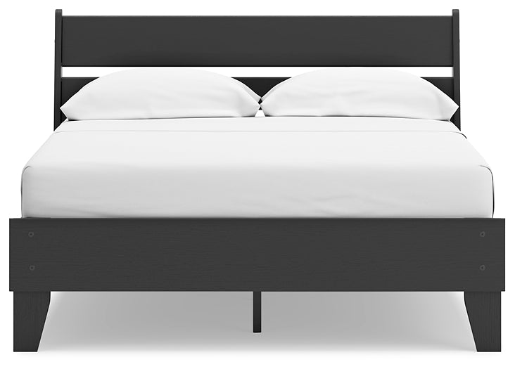 Ashley Express - Socalle Full Panel Platform Bed with 2 Nightstands