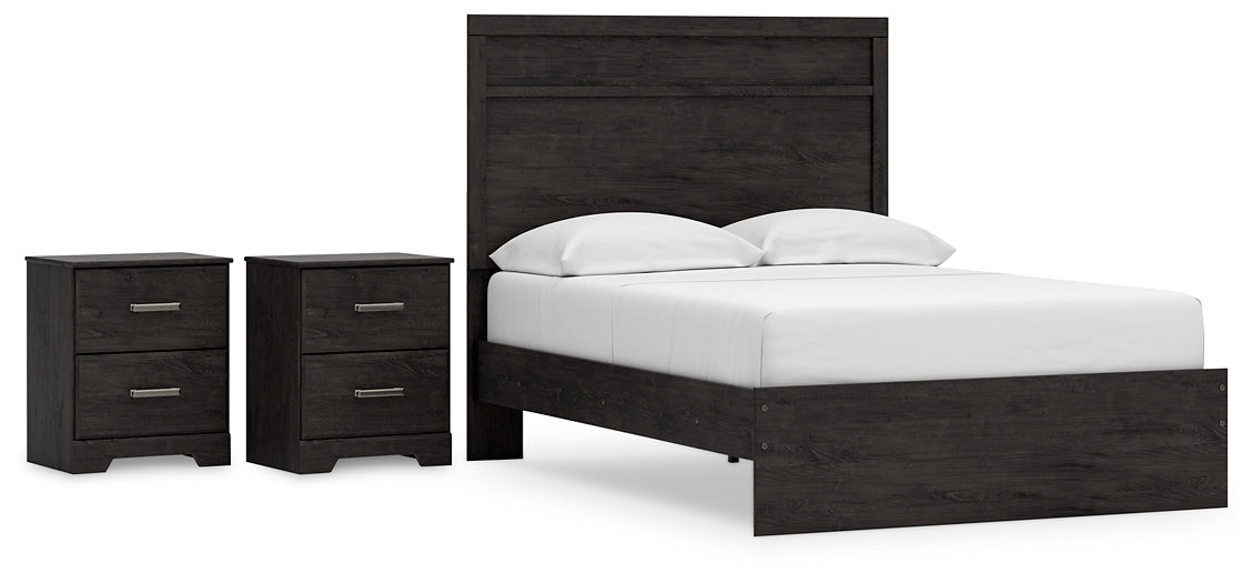 Ashley Express - Belachime Full Panel Bed with 2 Nightstands