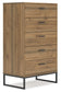 Ashley Express - Deanlow Full Panel Headboard with Dresser and Chest