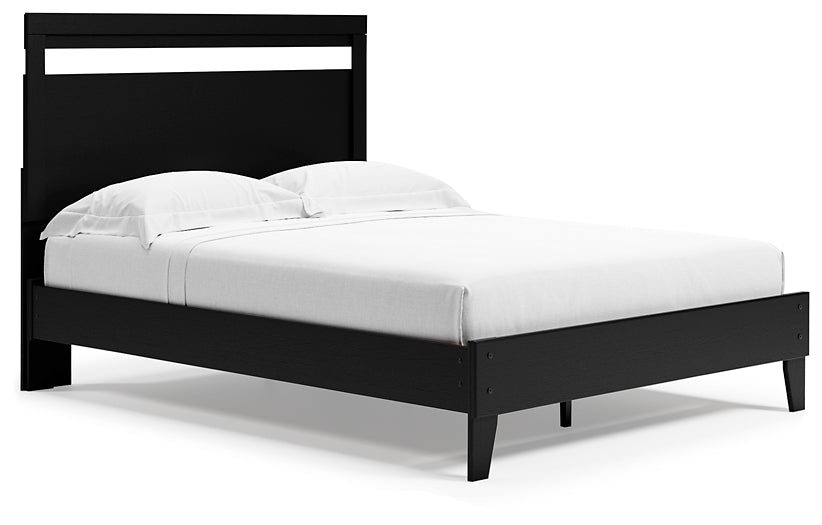 Ashley Express - Finch Queen Panel Platform Bed with Dresser, Chest and Nightstand